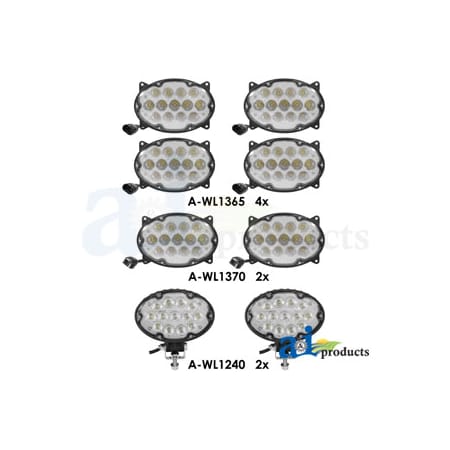 A & I Products Light Kit, LED, 8 Lights 0" x0" x0" A-WL789KT